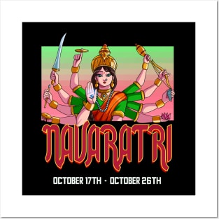 Navaratri Goddess Durga Hinduism Posters and Art